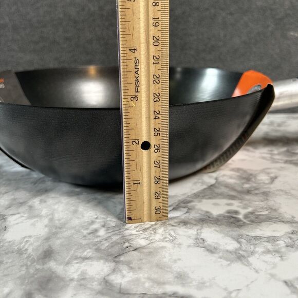 Imusa Wok Frying Saute Pan 9.5" Non-Stick Skillet Cooking Fry Coating 3” Depth - Picture 5 of 6